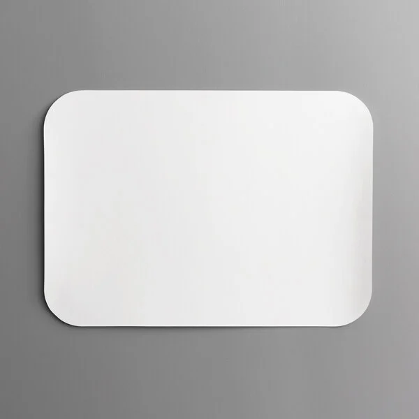 Laminated Oblong Foil Pan Flat Board Lid - 1 LB