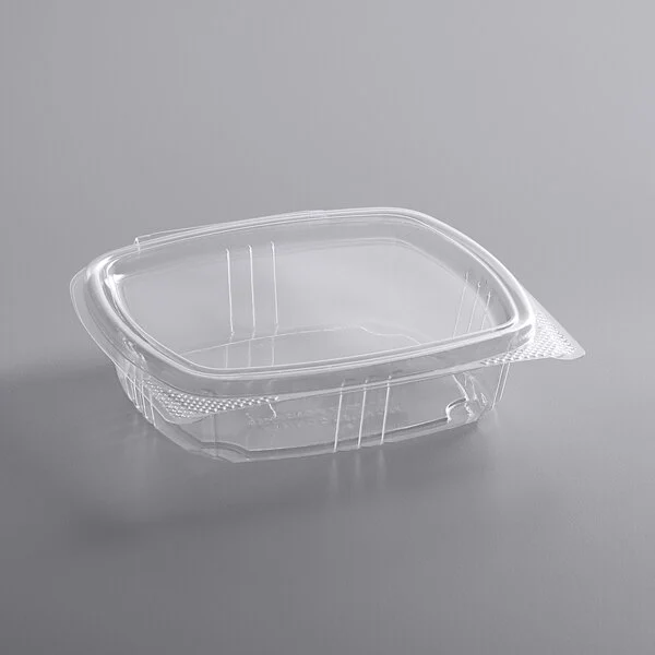Clear RPET Hinged Lid Deli Containers - 8 oz