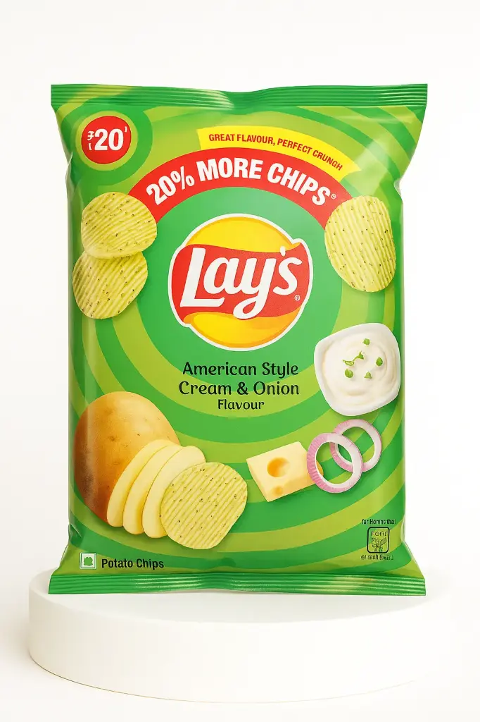 LAYS AMERICAN N ONION CREAM 48 gm