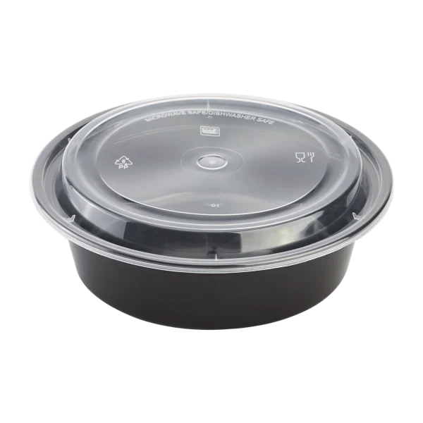 Microwavable Round Takeout Containers With Lid - 32 oz