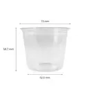 Solo Translucent Plastic Souffle Portion Cup - 5.5 Oz