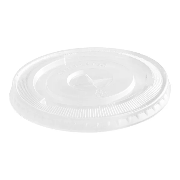 Clear Flat Lids for 12-24 oz PET Cold Cups