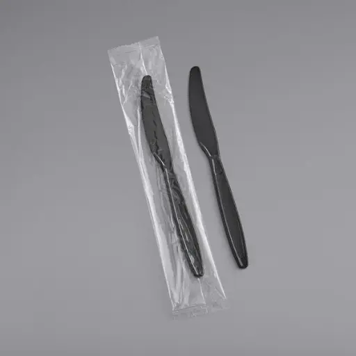 Individually Wrapped Heavy Weight Knife - Black