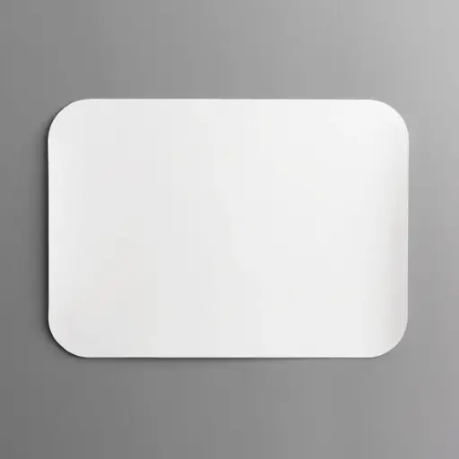 Laminated Oblong Foil Pan Flat Board Lid - 1.5 LB Shallow