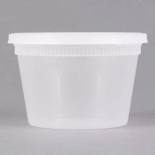 [P200003] Microwavable Deli Container With Lid Combo - 16 oz