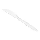[P200047] Heavy Weight Plastic Knife - White/Black